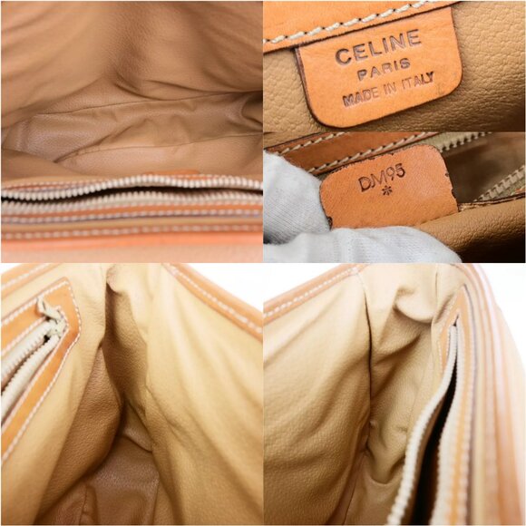 AUTHENTICITY GUARANTEED CELINE Logo Macadam Pattern Shoulder Bag Circle Charm - Picture 13 of 15